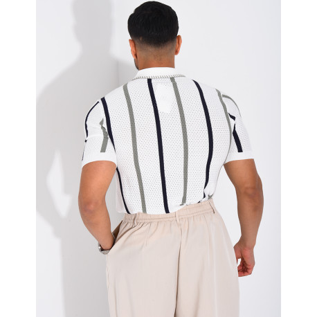 Short-sleeved polo shirt