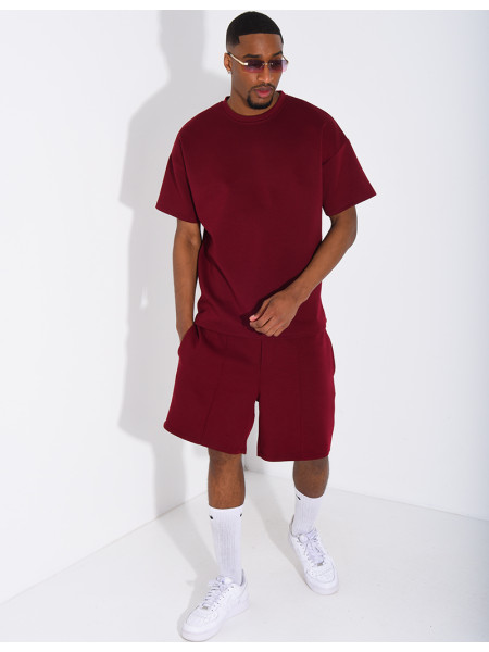 Ensemble short et t-shirt uni