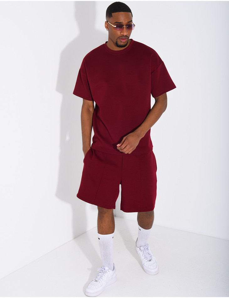 Ensemble short et t-shirt uni