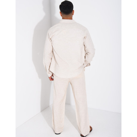 Set aus Hose und Hemd aus Leinen
