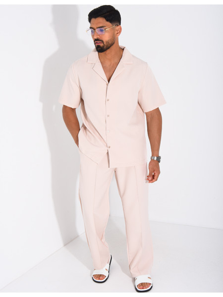 Set aus Hose und kurzärmeligem Hemd