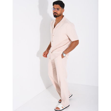 Set aus Hose und kurzärmeligem Hemd