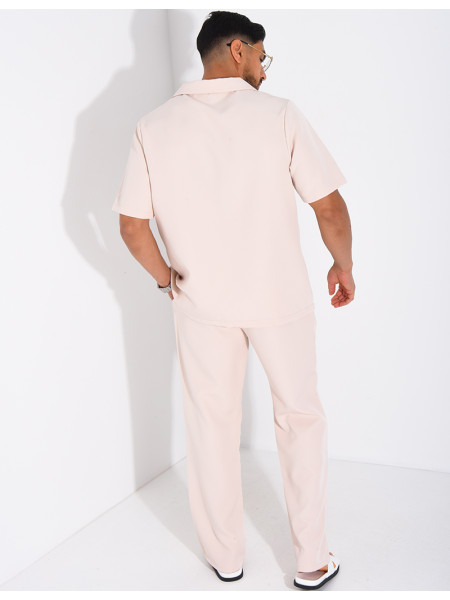 Set aus Hose und kurzärmeligem Hemd