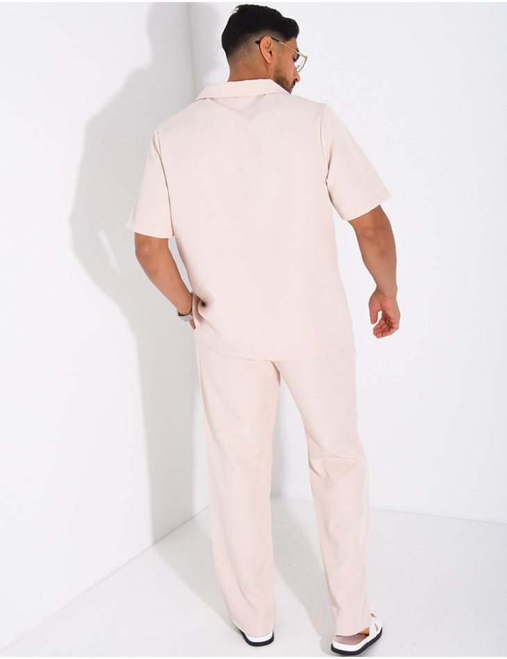 Set aus Hose und kurzärmeligem Hemd