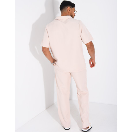 Set aus Hose und kurzärmeligem Hemd