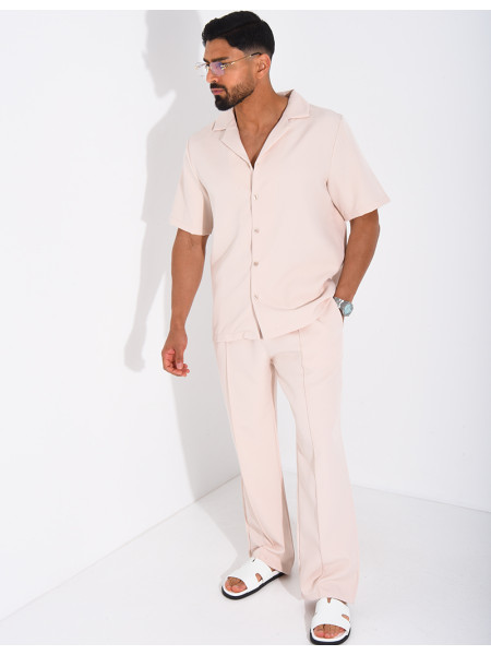 Set aus Hose und kurzärmeligem Hemd