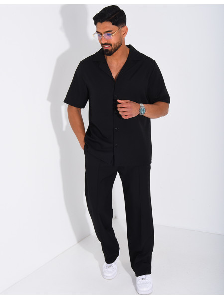 Set aus Hose und kurzärmeligem Hemd