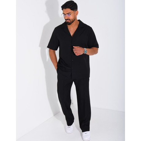 Set aus Hose und kurzärmeligem Hemd