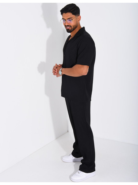 Set aus Hose und kurzärmeligem Hemd