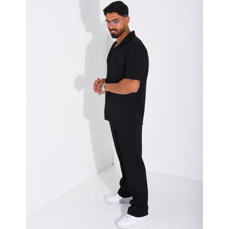 Set aus Hose und kurzärmeligem Hemd