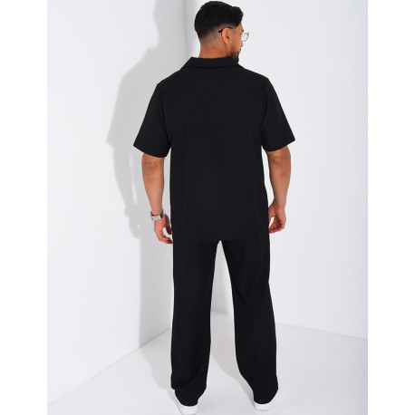 Set aus Hose und kurzärmeligem Hemd