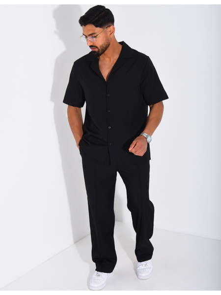 Set aus Hose und kurzärmeligem Hemd