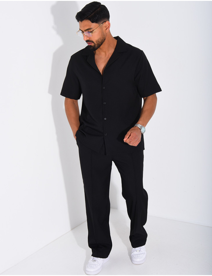 Set aus Hose und kurzärmeligem Hemd