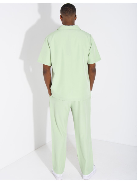 Trousers and short-sleeved shirt set