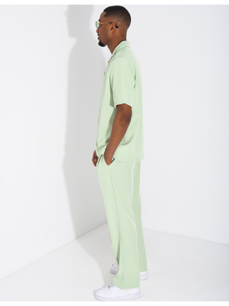 Trousers and short-sleeved shirt set