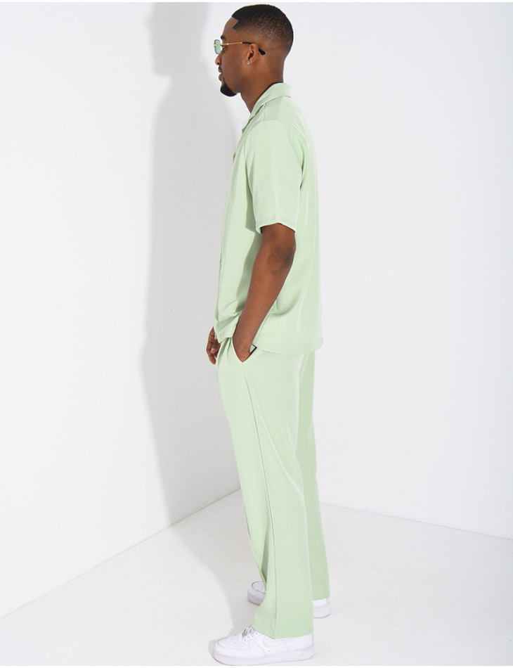Trousers and short-sleeved shirt set