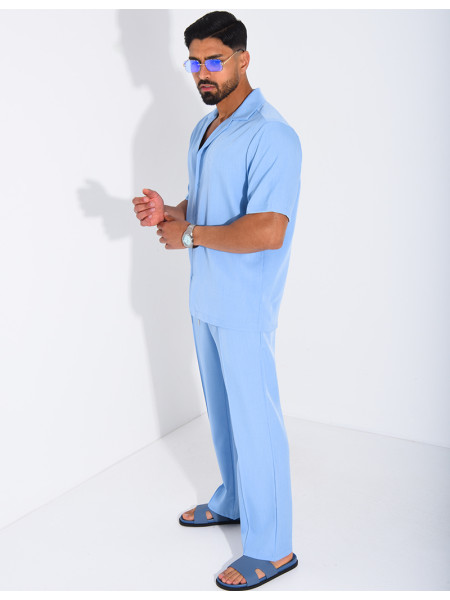 Set aus Hose und kurzärmeligem Hemd