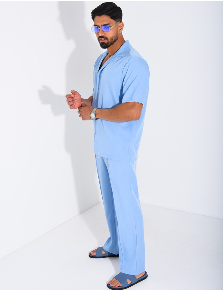 Set aus Hose und kurzärmeligem Hemd