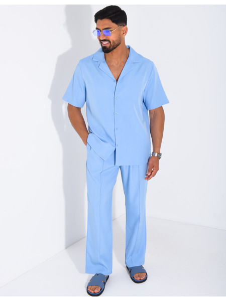 Set aus Hose und kurzärmeligem Hemd