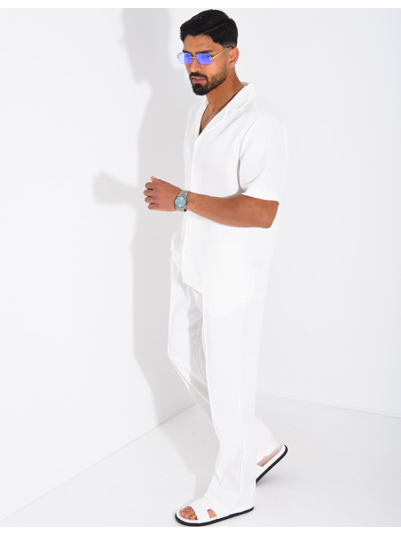 Set aus Hose und kurzärmeligem Hemd