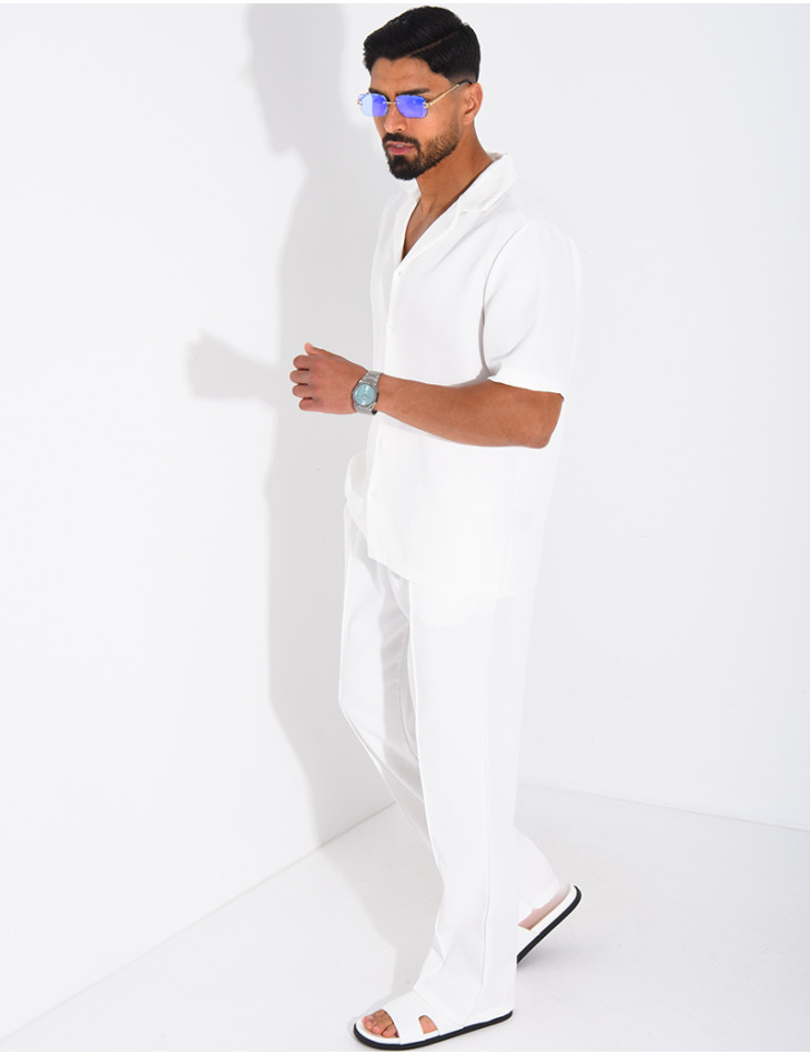 Set aus Hose und kurzärmeligem Hemd