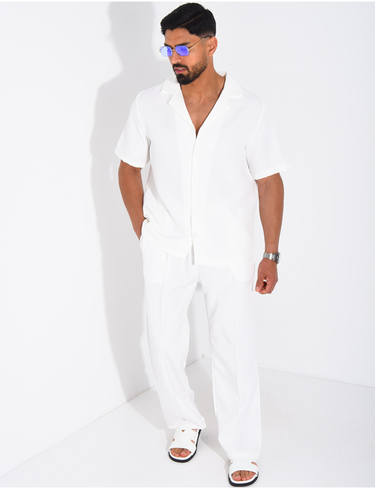 Set aus Hose und kurzärmeligem Hemd