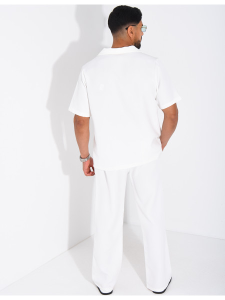 Set aus Hose und kurzärmeligem Hemd