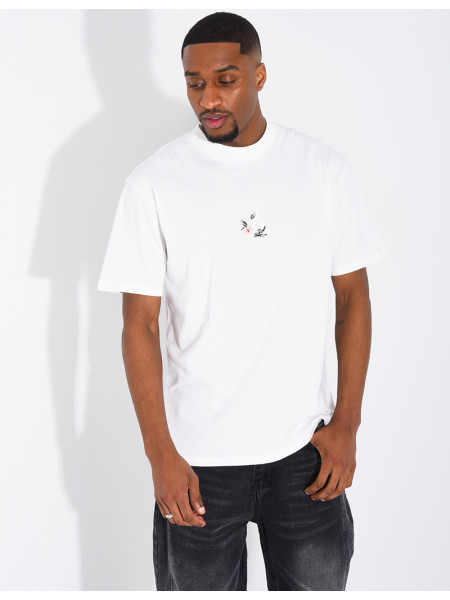 T-shirt tour eiffel et fleur