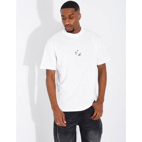 T-shirt tour eiffel et fleur