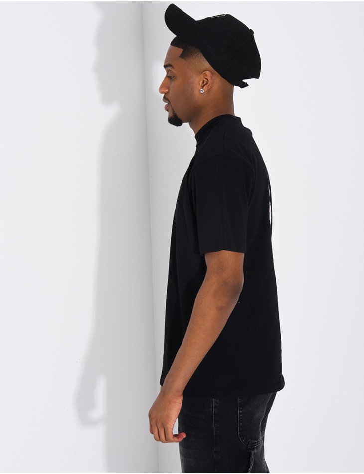 T-shirt tour eiffel et fleur