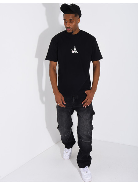 T-shirt tour eiffel et fleur