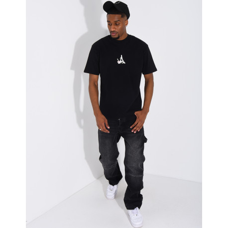 T-shirt tour eiffel et fleur