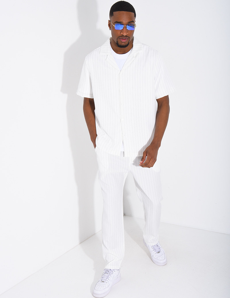 Ensemble rayé pantalon et...