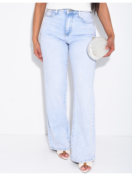 Hellblaue Jeans mit geradem Schnitt