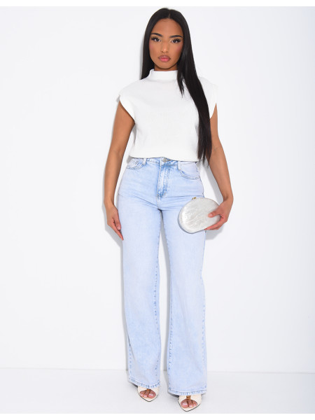 Hellblaue Jeans mit geradem Schnitt