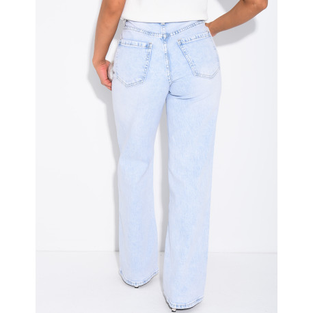 Hellblaue Jeans mit geradem Schnitt