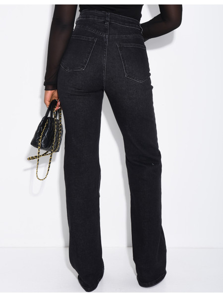 TALL  Jeans mit geradem Schnitt, hoher Taille, Stretch und extra langer Länge