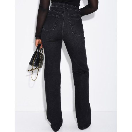 TALL  Jeans mit geradem Schnitt, hoher Taille, Stretch und extra langer Länge