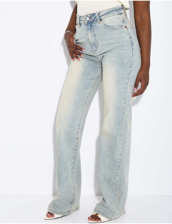 TALL  Jeans mit geradem Schnitt, hoher Taille, Stretch und extra langer Länge