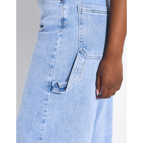 Jeans-Bermudas im Carpenter-Stil