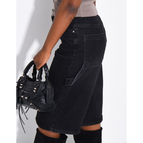 Jeans-Bermudas im Carpenter-Stil