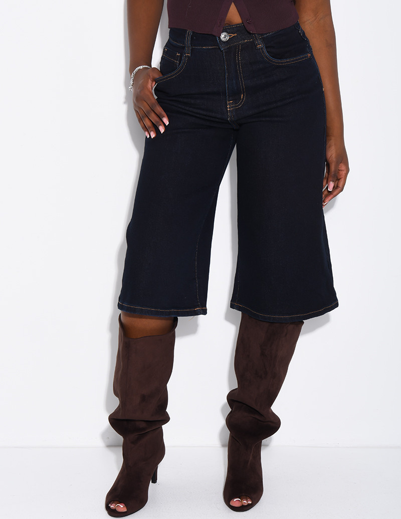 Bermuda en jeans stretch...