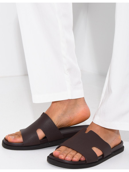 Sandales en similicuir