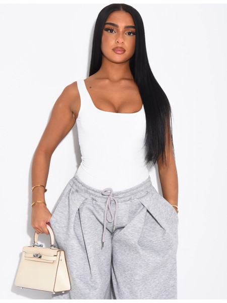 Body moulant col carré