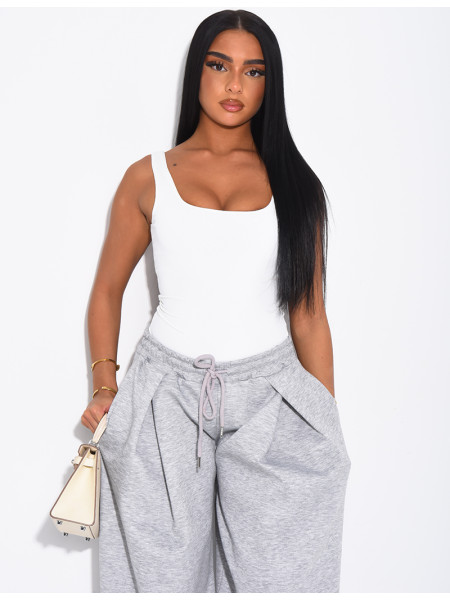 Body moulant col carré