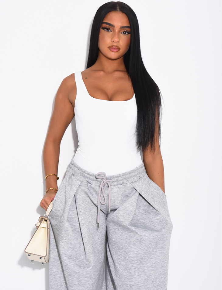 Body moulant col carré