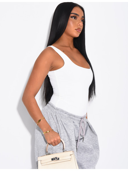 Body moulant col carré