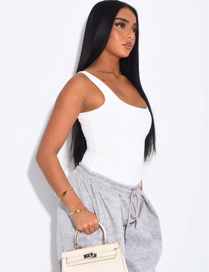 Body moulant col carré