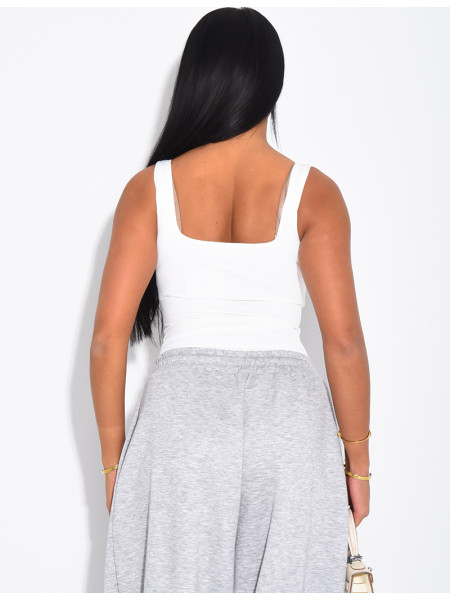 Body moulant col carré