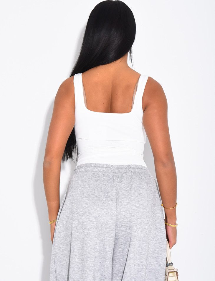 Body moulant col carré